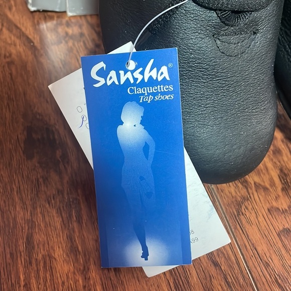 Sansha T-Split TA02pi, Black lace up Tap Shoe - size 5M - Unisex Dance Shoe - Picture 5 of 15